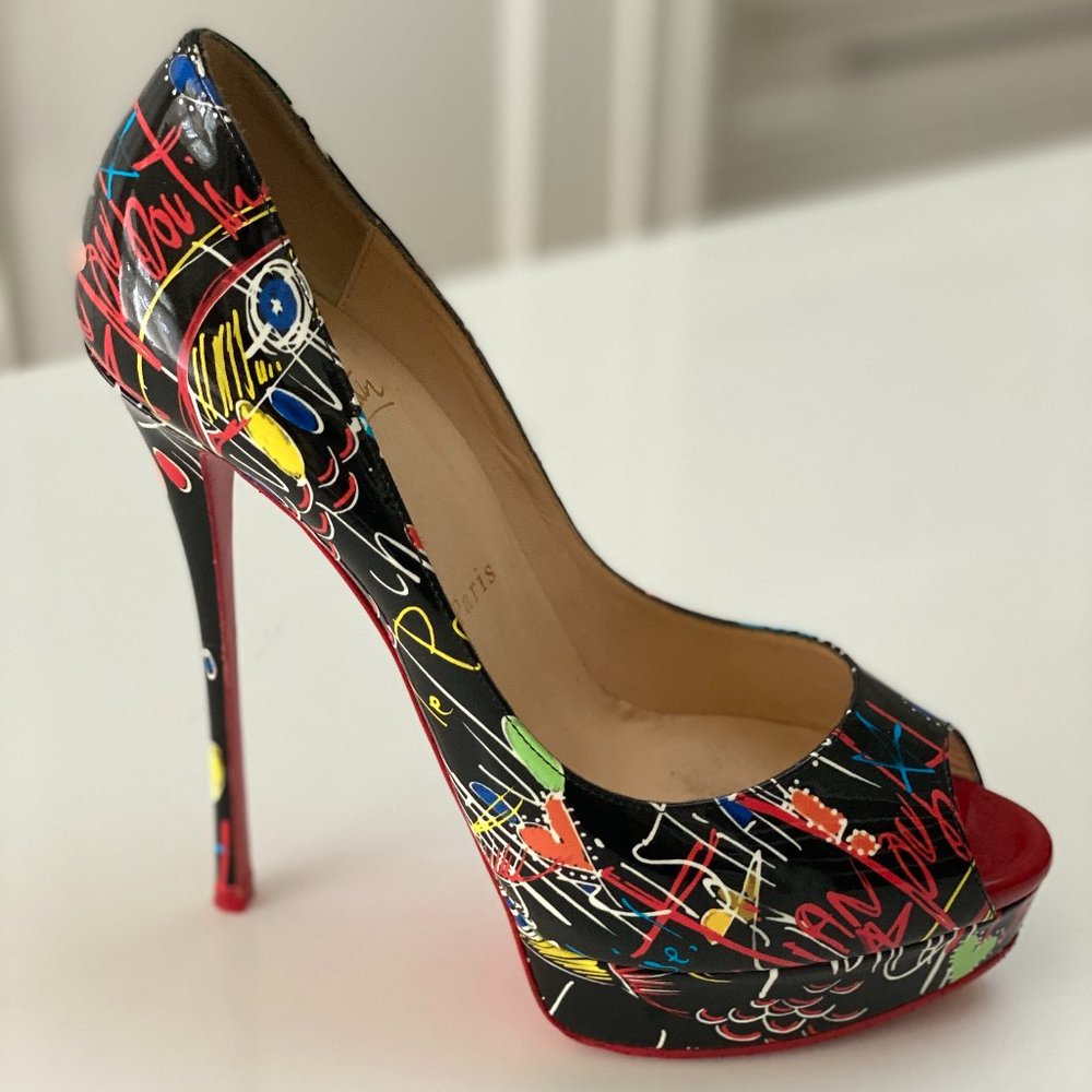 Christian Louboutin Graffiti Heels 130mm